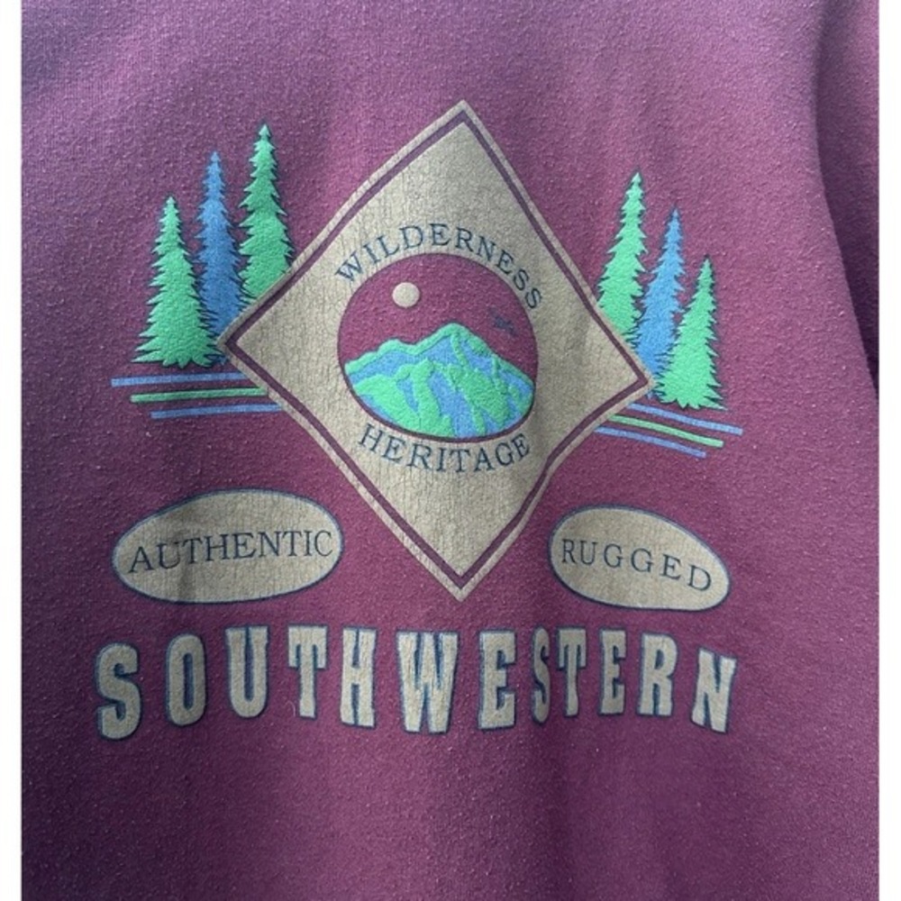 Vintage Lee Southwest Wilderness Crewneck Sweatshirt Size Xlarge Nature XL‎ - Picture 2 of 7